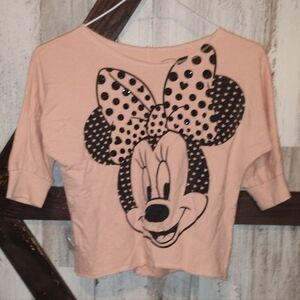 Disney Minnie Mouse Polka Dot Tee - Light Pink